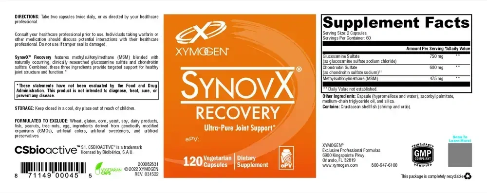 Product image for SynovX Recovery.