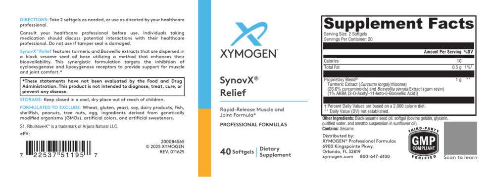 Product image for SynovX Relief.