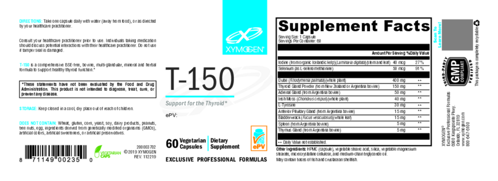 Product image for T-150.