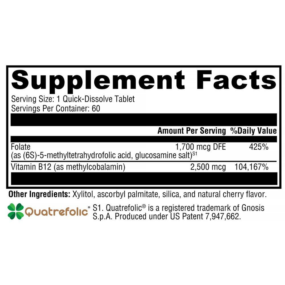 Product image for 5-MTHF Plus B12 - Cherry.