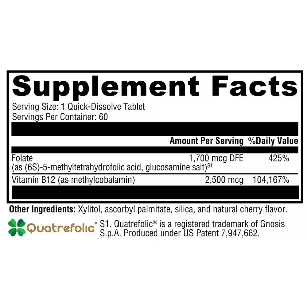 Product image for 5-MTHF Plus B12 - Cherry.