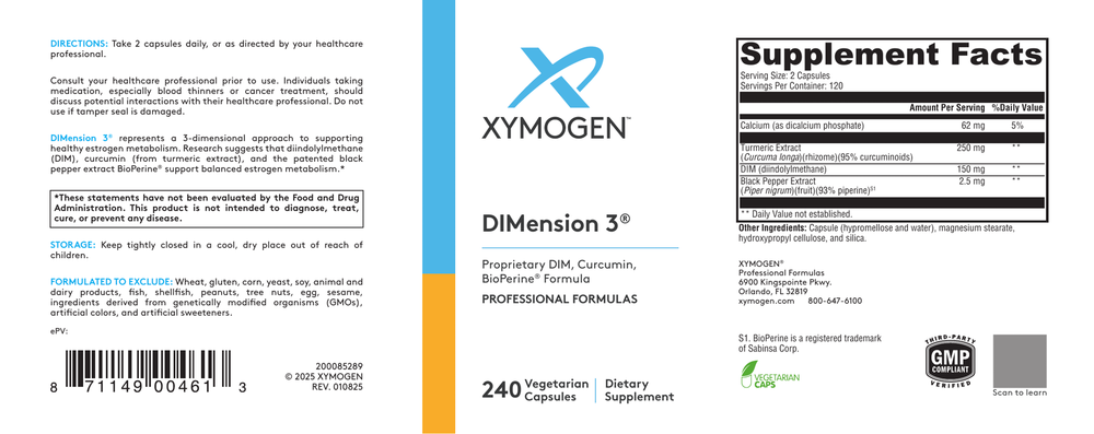 Product image for DIMension 3 (Turmeric Extract).