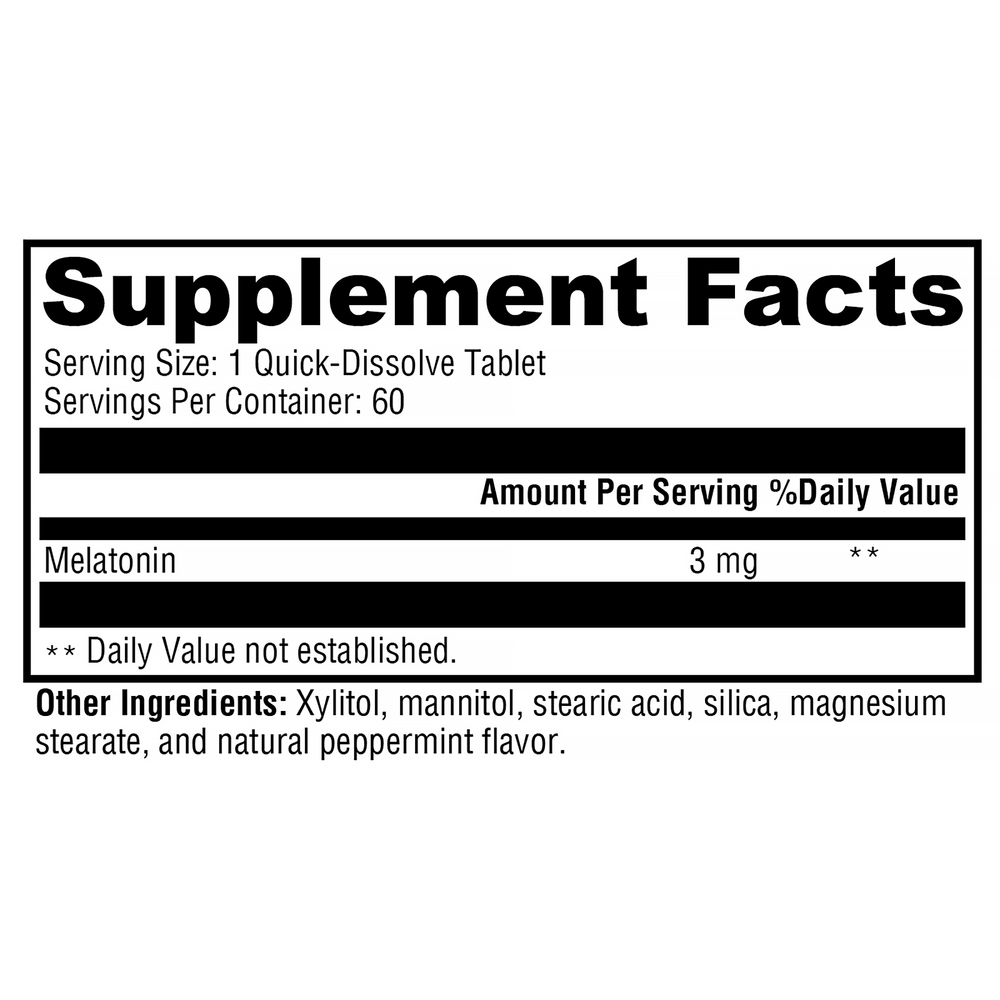 Product image for Melatonin Peppermint.
