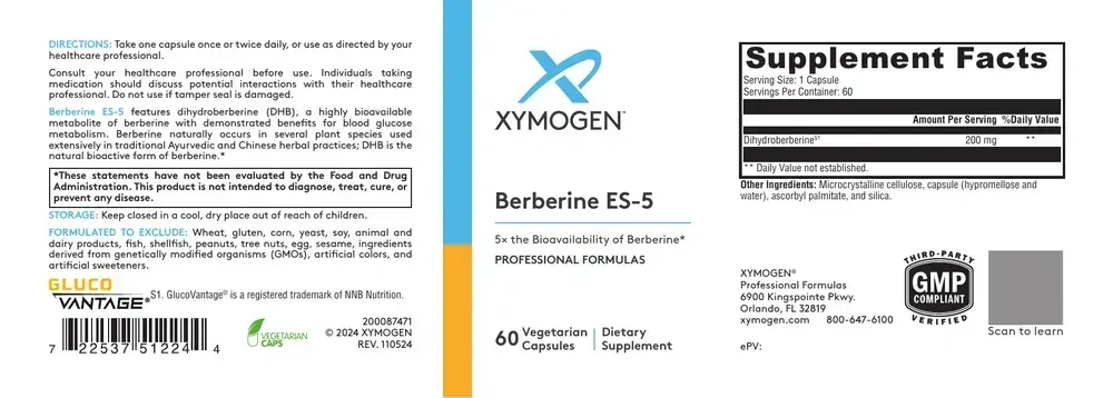 Product image for Berberine ES-5 Dihydroberberine S1.