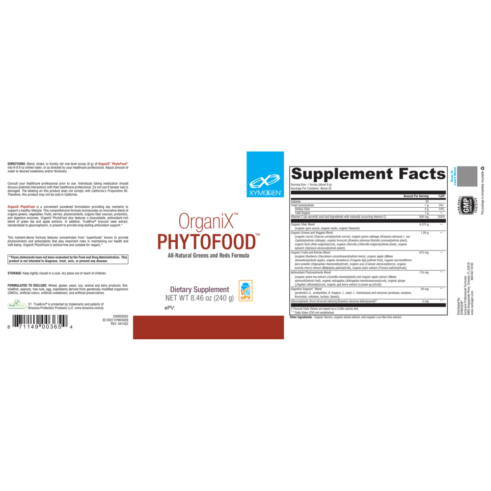 Product image for OrganiX Phytofood.