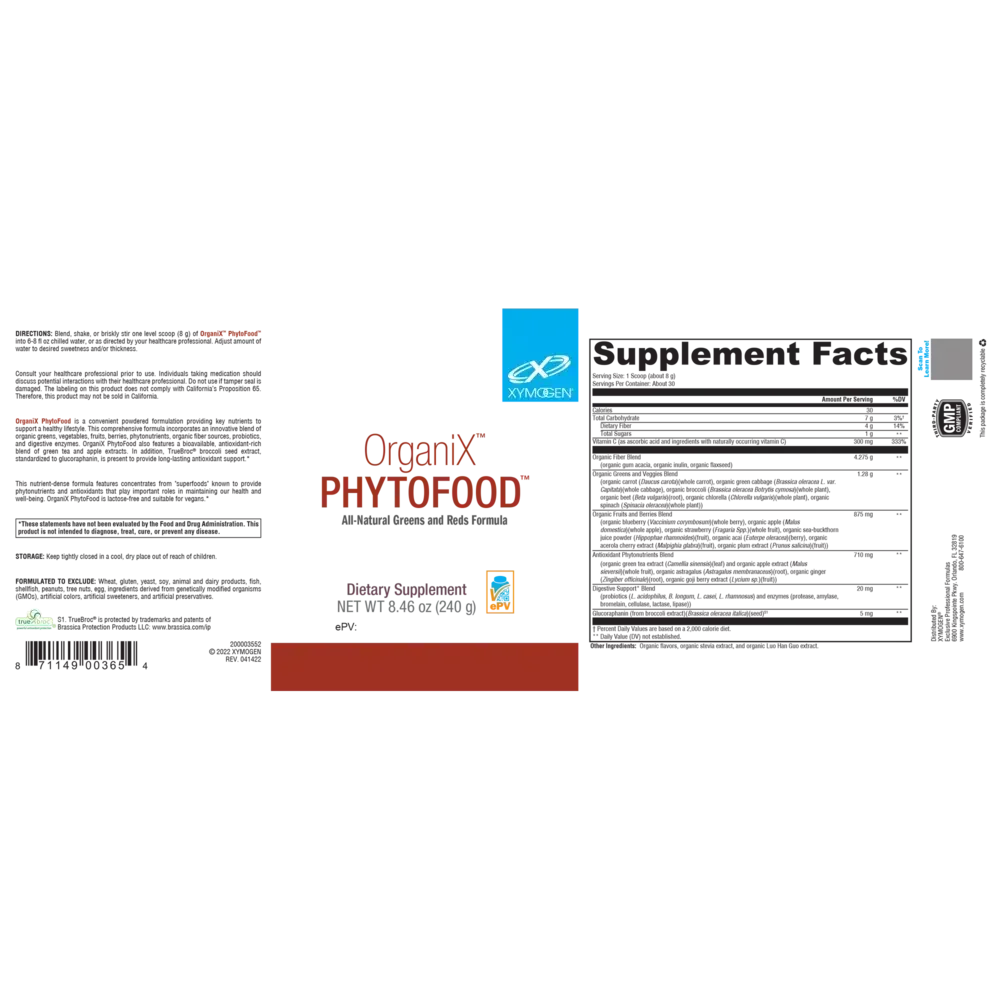 Product image for OrganiX Phytofood.