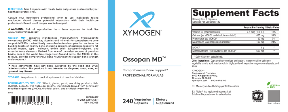 Product image for Ossopan MD.