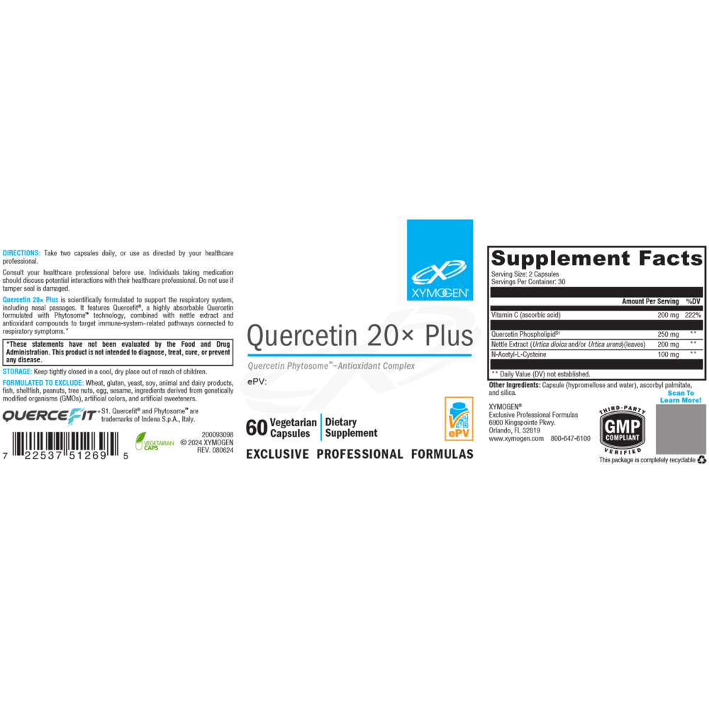 Product image for Quercetin 20x Plus.