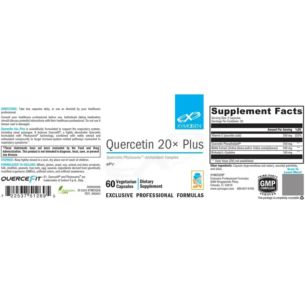 Product image for Quercetin 20x Plus.
