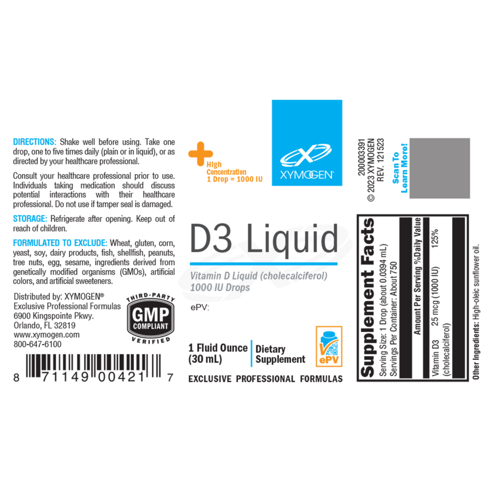 Product image for D3 Liquid.