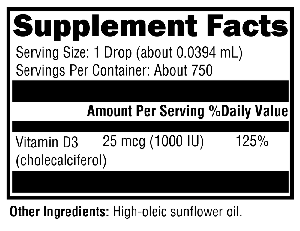 Product image for D3 Liquid.
