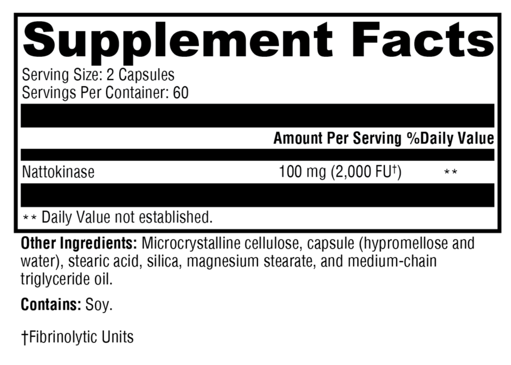 Product image for Nattokinase.