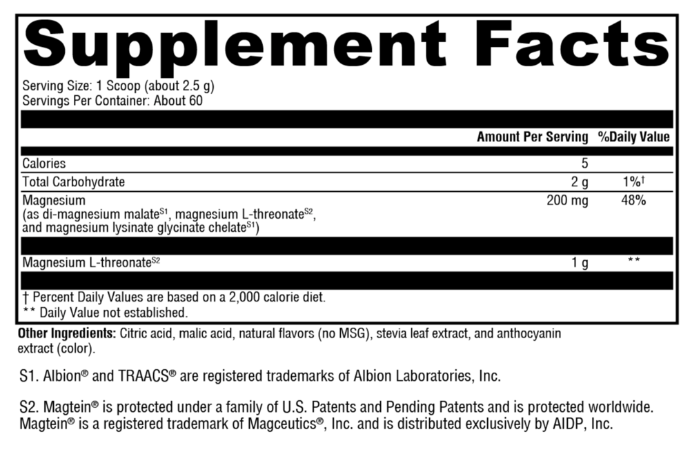 Product image for OptiMag Neuro (Magnesium) Mixed Berry.