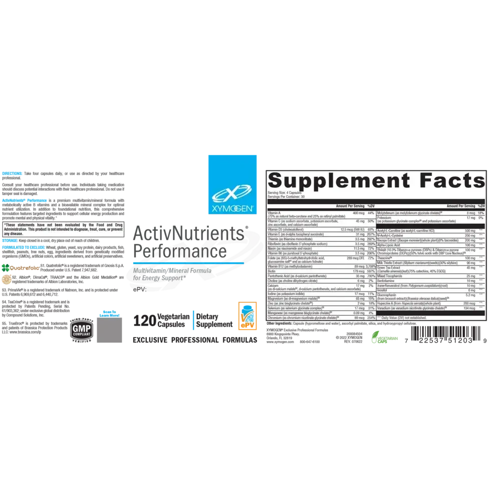 Product image for ActivNutrients Performance (Multivitamin).