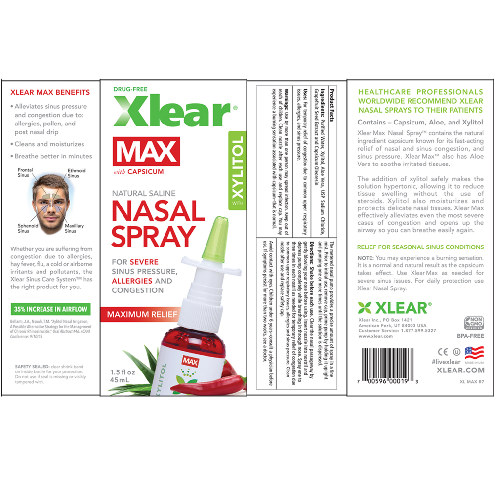 Product image for MAX Nasal Spray with Capsicum.