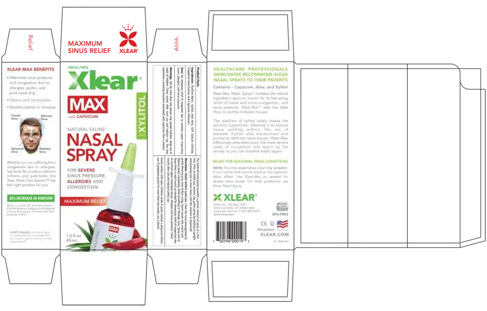 Product image for MAX Nasal Spray with Capsicum.