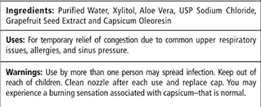 Product image for MAX Nasal Spray with Capsicum.