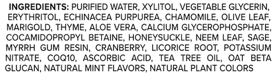 Product image for Spry Herbal Mint Mouth Wash Alcohol Free.