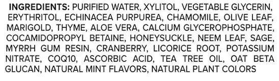 Product image for Spry Herbal Mint Mouth Wash Alcohol Free.
