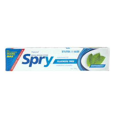 Peppermint Xylitol Toothpaste, Fluoride-Free 5 Ounces