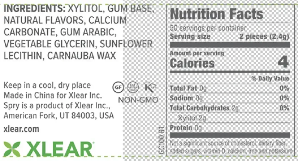 Product image for Natural Cinnamon Xylitol Gum.