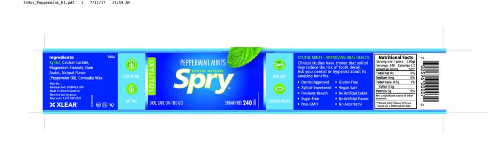 Product image for Natural Peppermint Xylitol Mints.