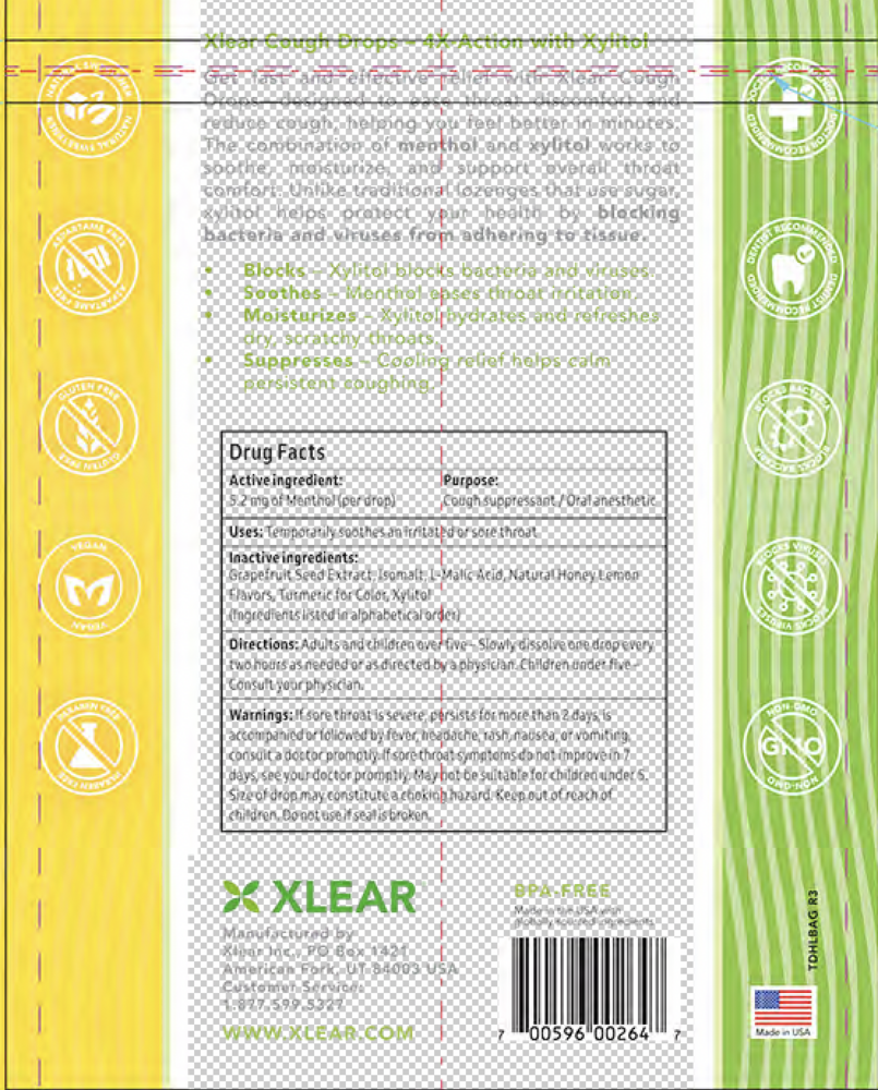 Product image for Sugar Free Cough Drops, Natural Honey Lemon.