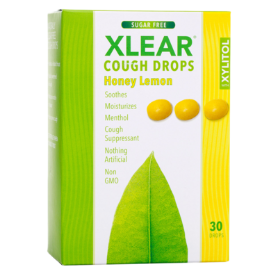 Sugar Free Cough Drops, Natural Honey Lemon 30 lozenges