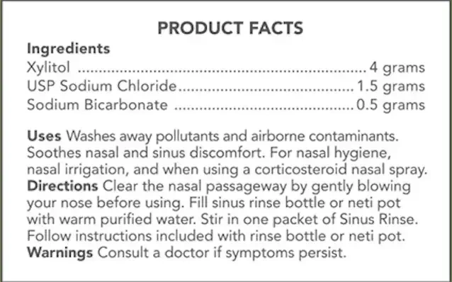Product image for Xlear Sinus Neti Refill Solution.