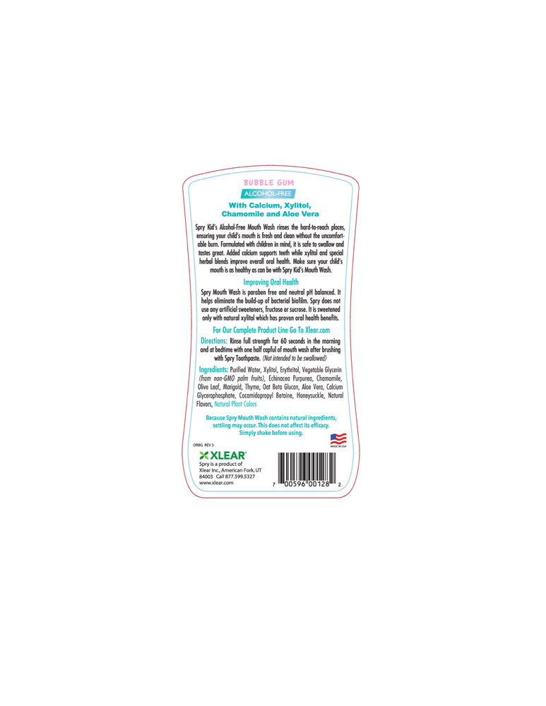 Product image for Spry Kids Mouth Wash Bubble AF.