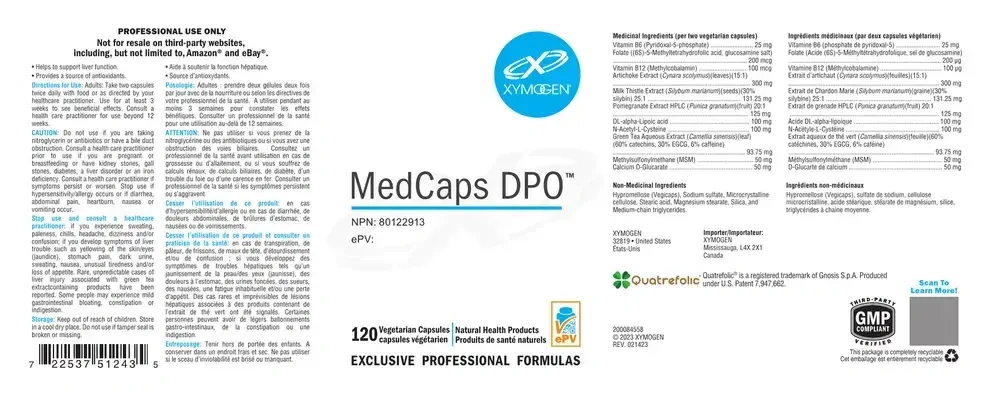 Product image for MedCaps DPO (DL-Alpha Lipoic Acid Antioxidants).