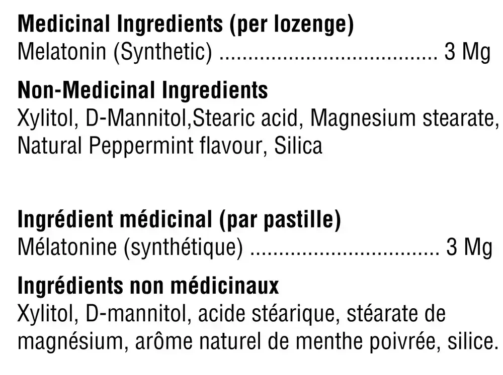 Product image for Melatonin.