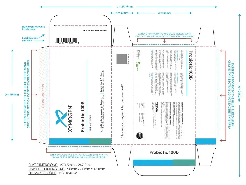 Product image for Probiotic 100B.