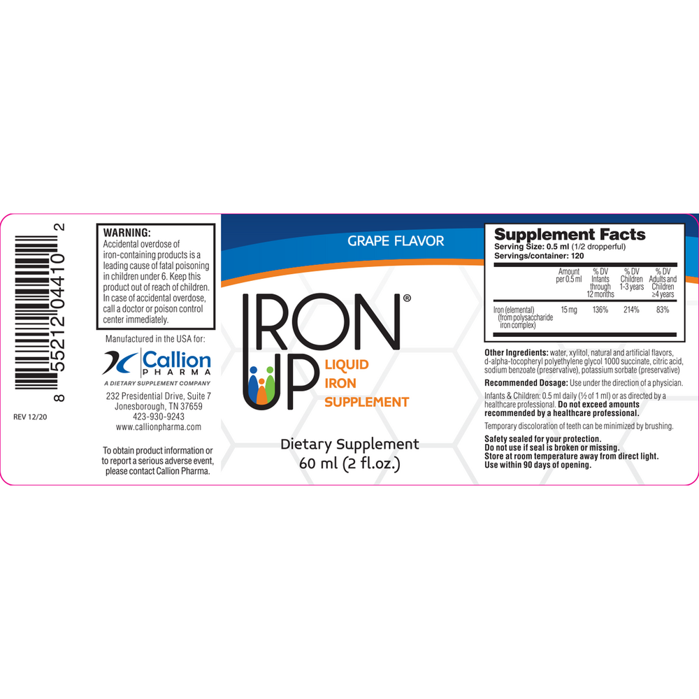 Product image for IronUp Liquid, Grape.