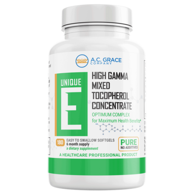 UNIQUE E® Mixed Tocopherols Concentrate 180 Softgels