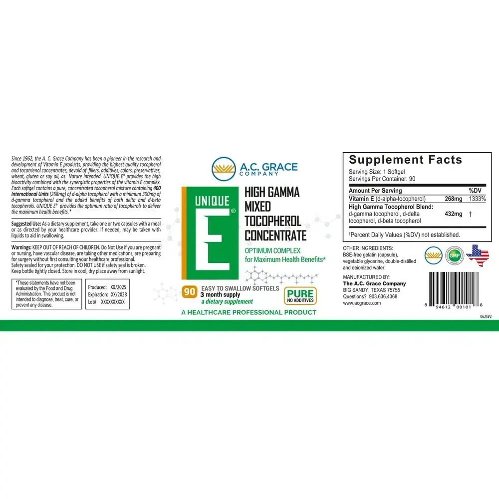 Product image for UNIQUE E® Mixed Tocopherols Concentrate.