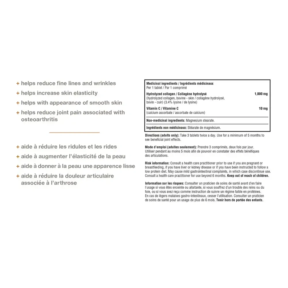 Product image for Collagen Advanced Formula Tablets.