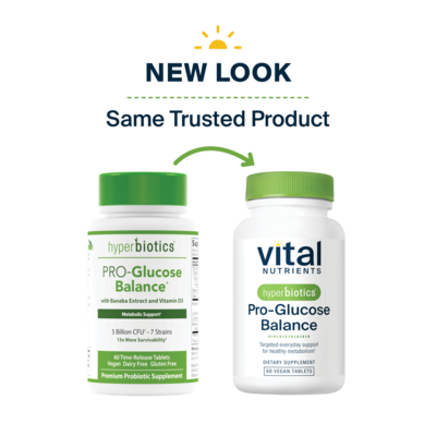 Hyperbiotics PRO-Glucose (Sugar) Balance Probiotic 60 tablets