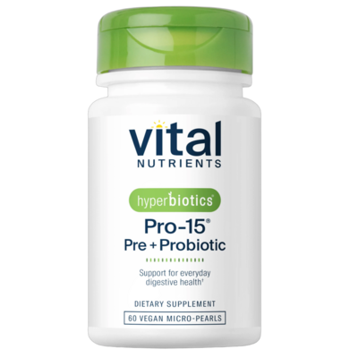 Hyperbiotics Pro-15 Pre + Probiotic 60 Pearls