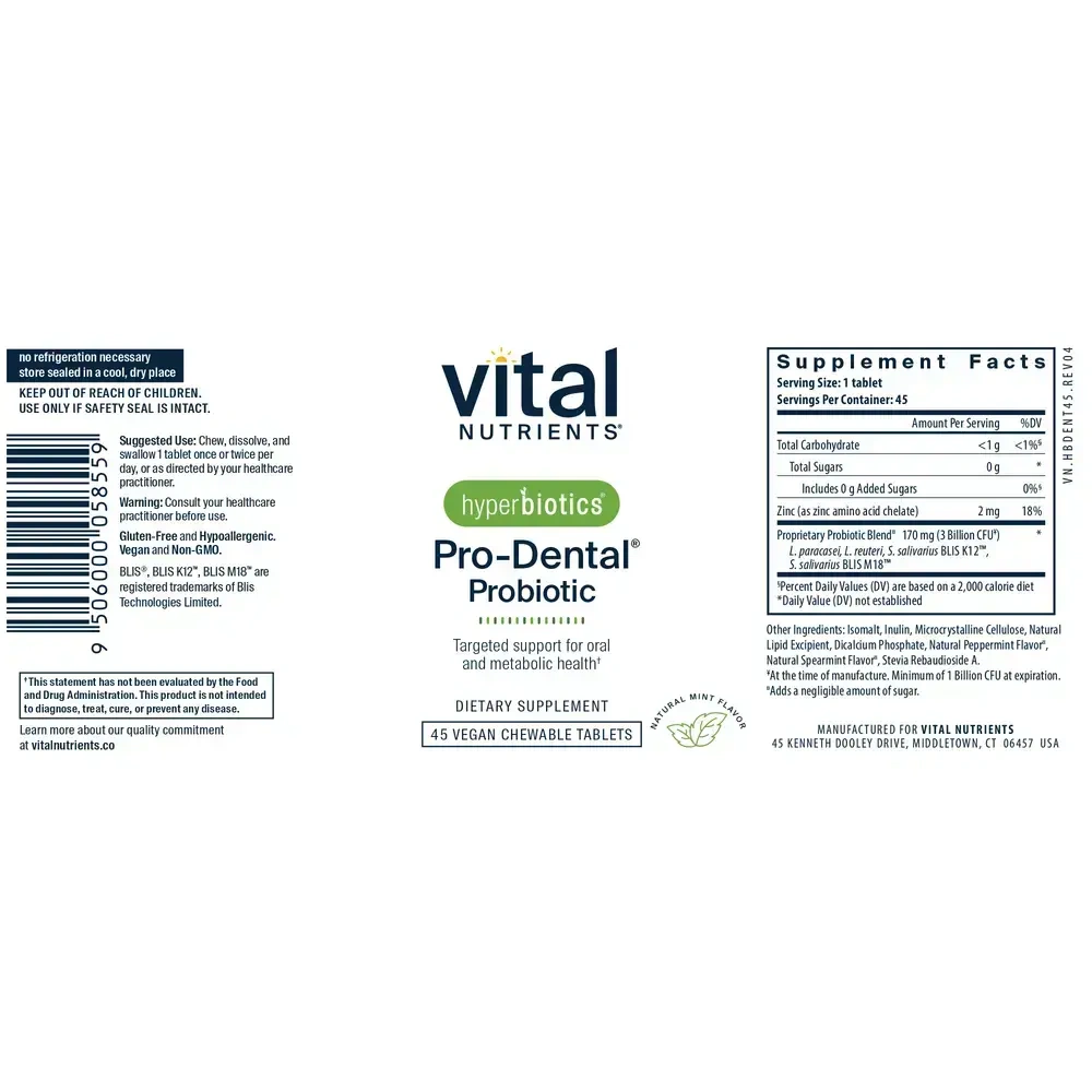 Product image for Hyperbiotics Pro-Dental Probiotic.