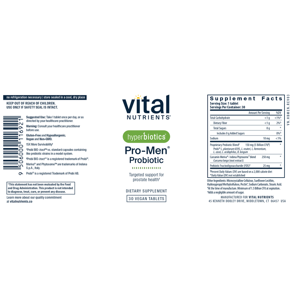 Product image for Hyperbiotics Pro-Men Probiotic.