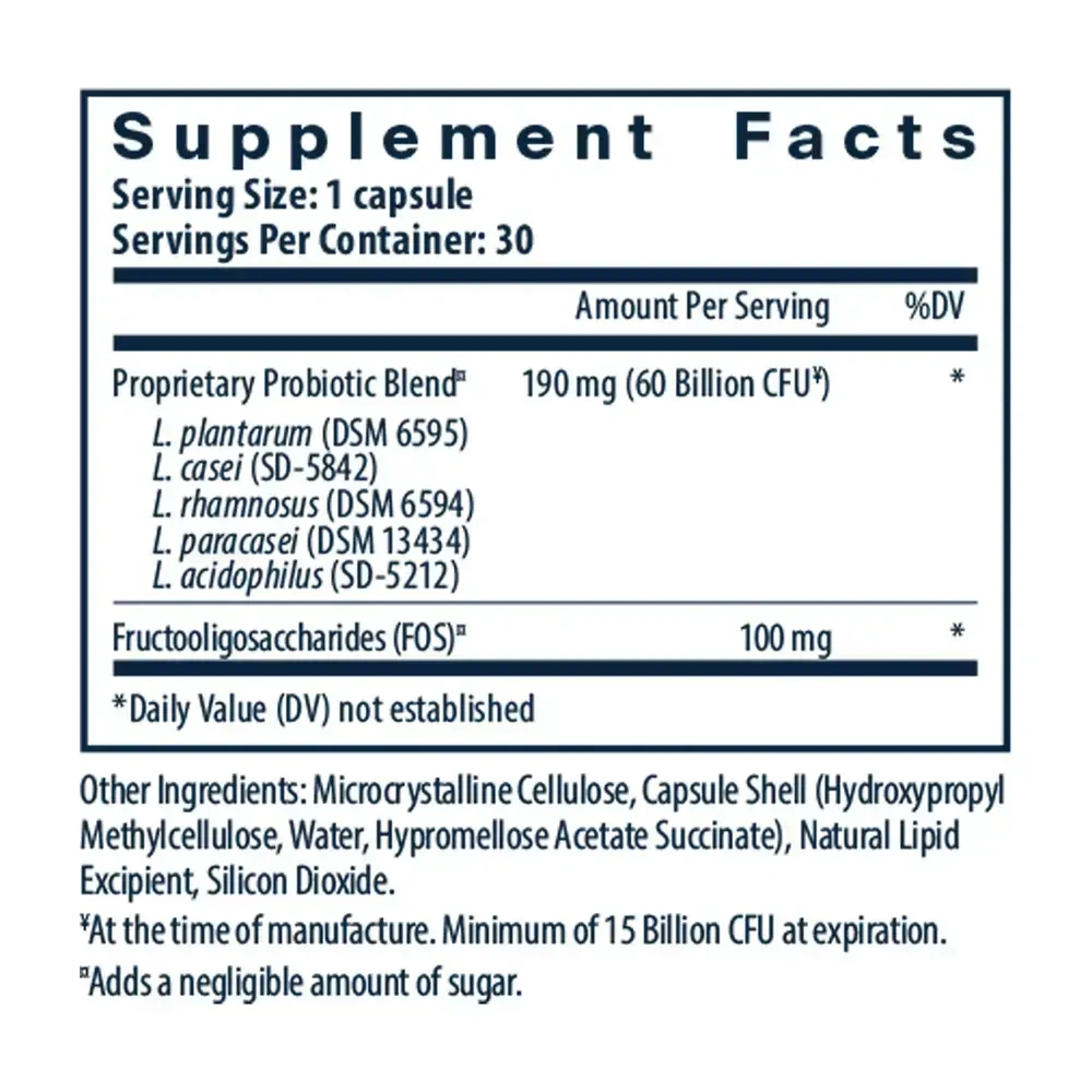 Product image for Hyperbiotics Prebiotic + Probiotic 60 Billion CFU.