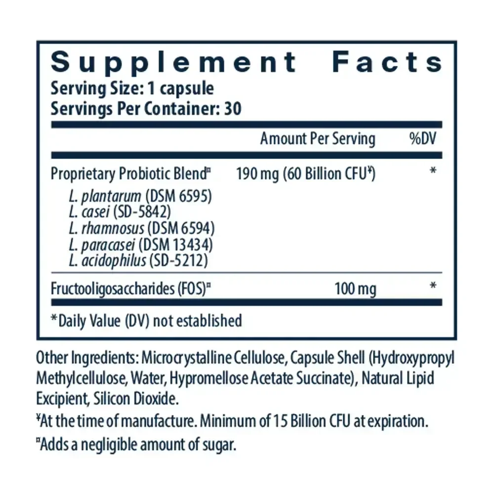 Product image for Hyperbiotics Prebiotic + Probiotic 60 Billion CFU.