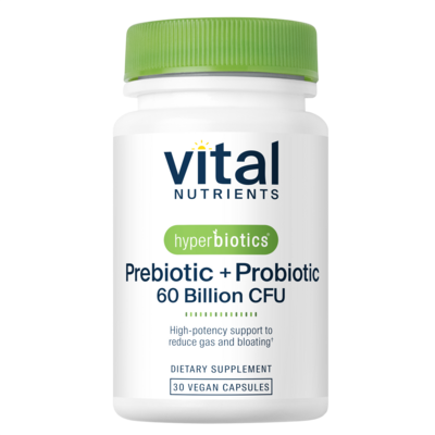 Hyperbiotics Prebiotic + Probiotic 60 Billion CFU 30 capsules