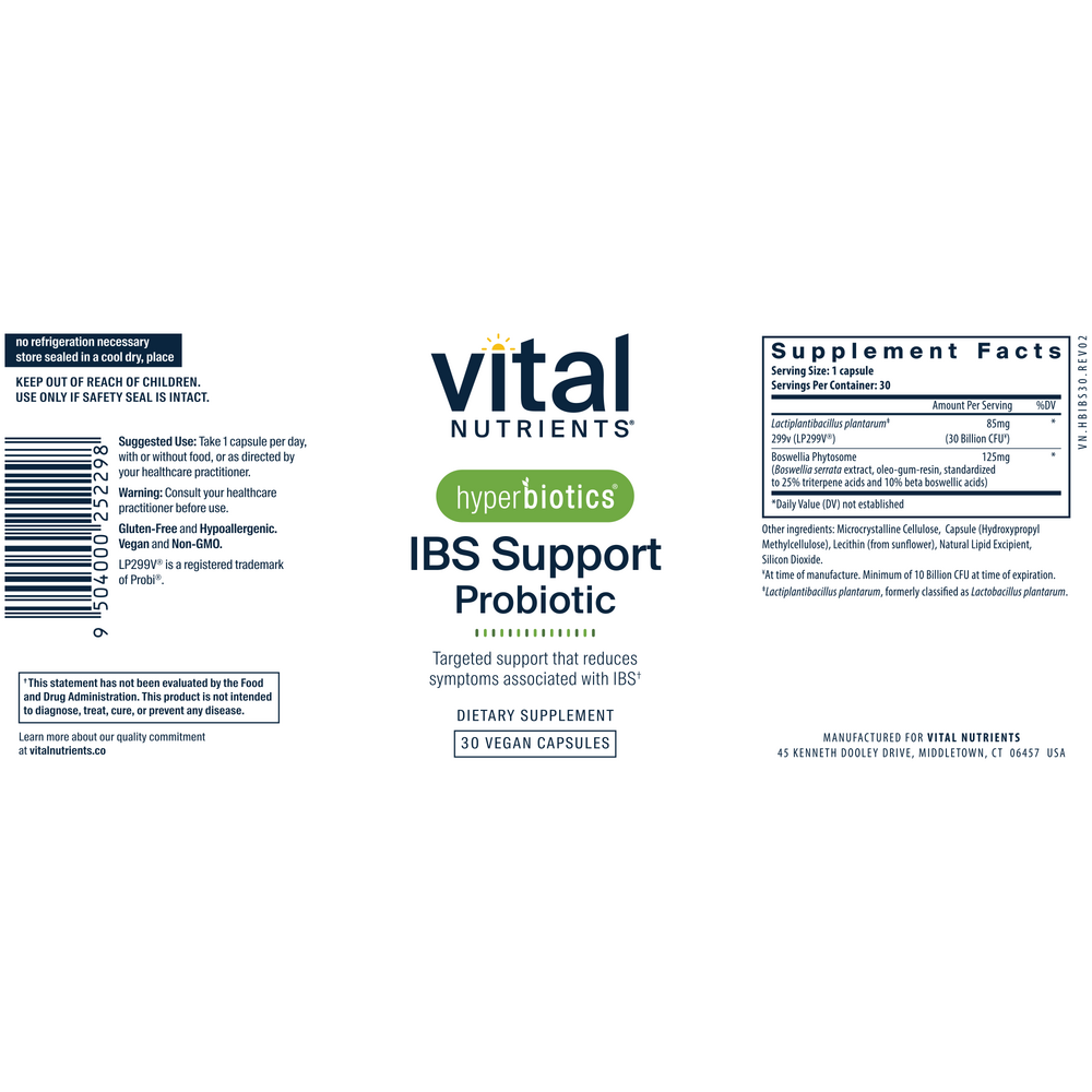 Product image for Hyperbiotics IBS Support Probiotic.