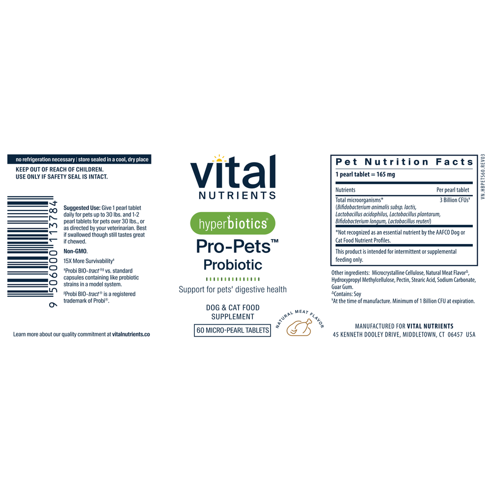 Product image for Hyperbiotics Pro-Pets™ Probiotic.