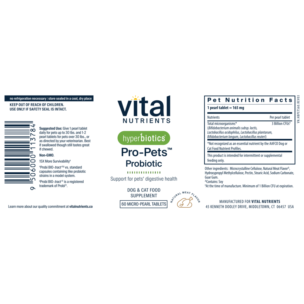 Product image for Hyperbiotics Pro-Pets™ Probiotic.