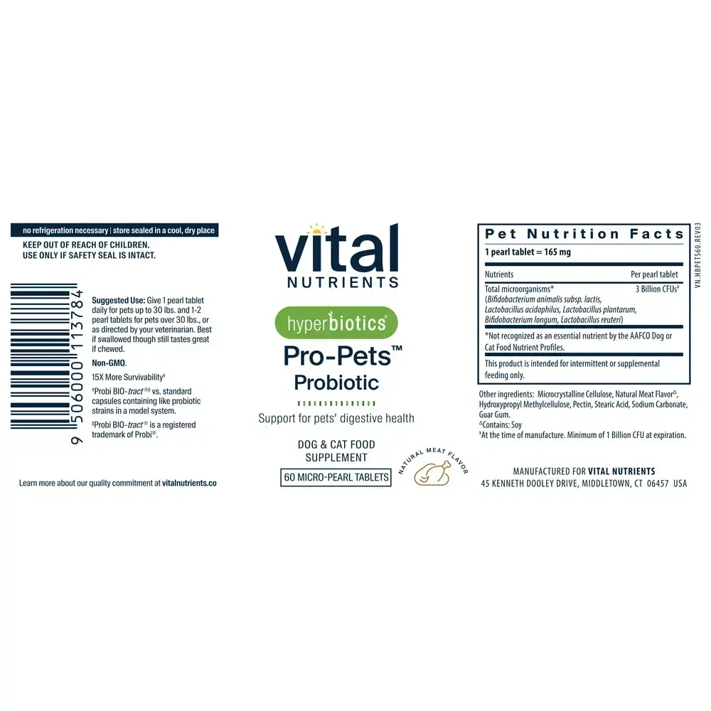 Product image for Hyperbiotics Pro-Pets™ Probiotic.