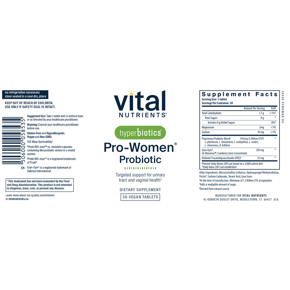 Product image for Hyperbiotics Pro-Women Probiotic.