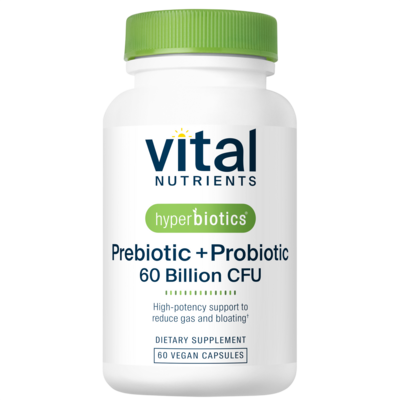 Hyperbiotics Prebiotic + Probiotic 60 Billion CFU 60 capsules